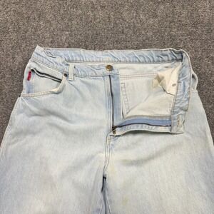 BBC Pants Men's 30x27 Stained Made‎ In USA 100% Cotton Light Wash Blue